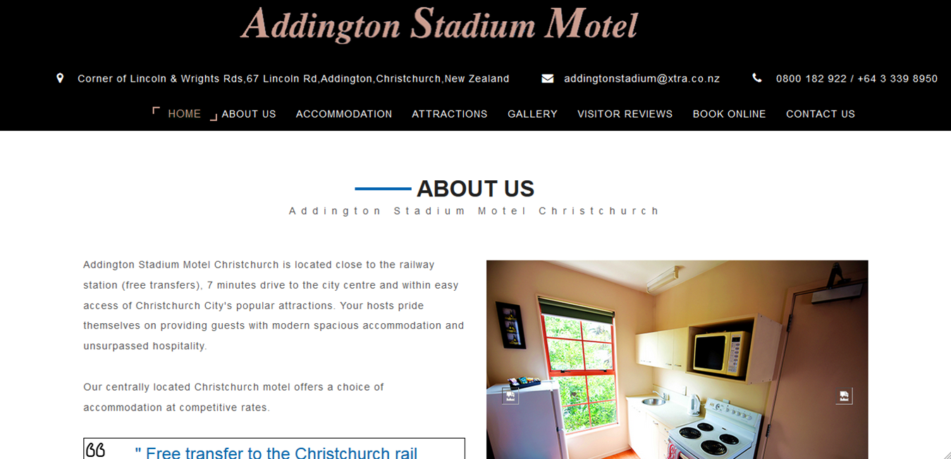 Addington Stadium Motel.